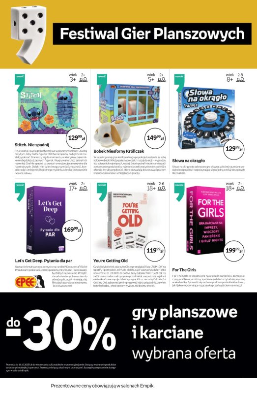 Empik - gazetka promocyjna Festiwal Gier Planszowych od piątku 26.09 do wtorku 14.10 - strona 22