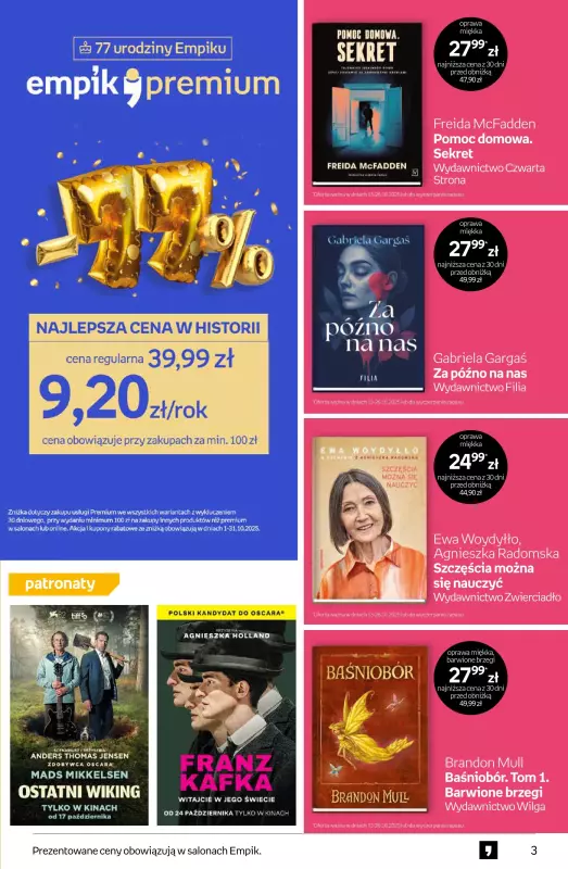 Empik - gazetka promocyjna Tom kultury: książki   - strona 3