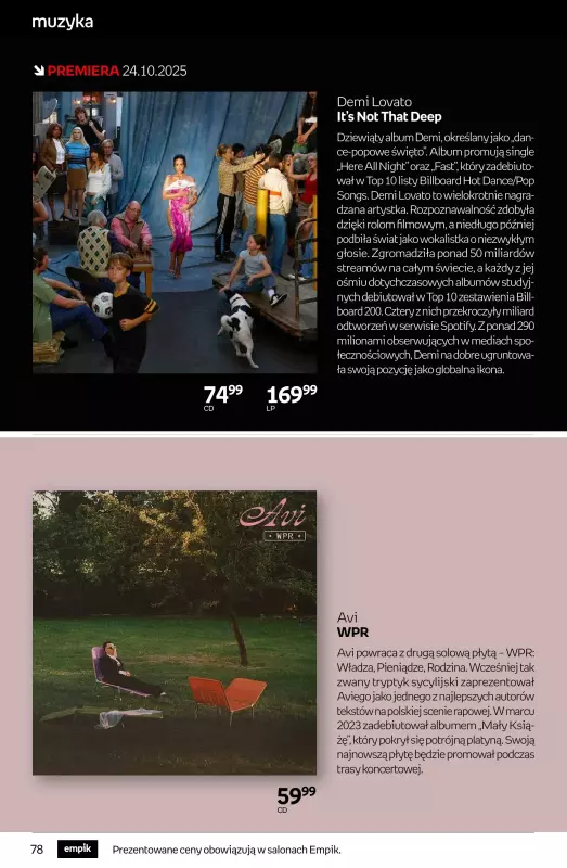 Empik - gazetka promocyjna Tom kultury: muzyka   - strona 3