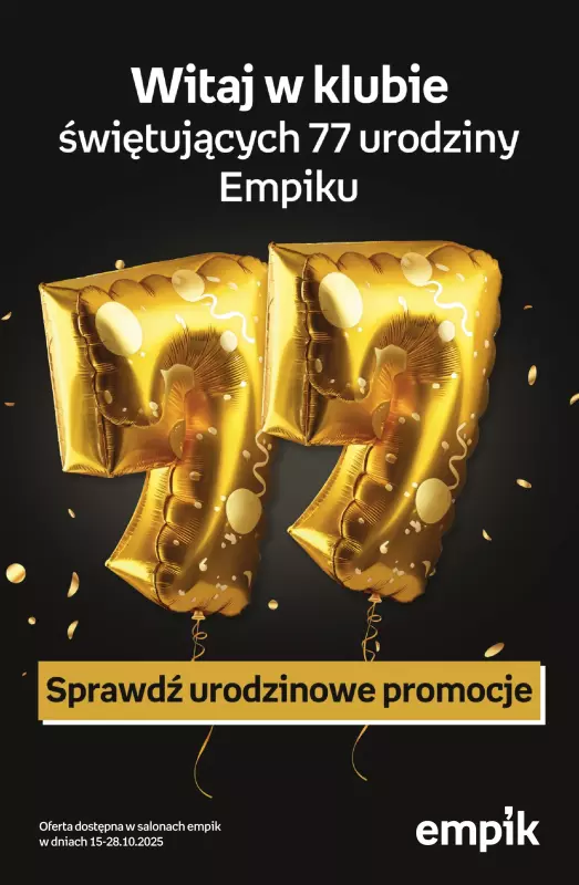 Empik - gazetka promocyjna Urodzinowe promocje w Empik!  
