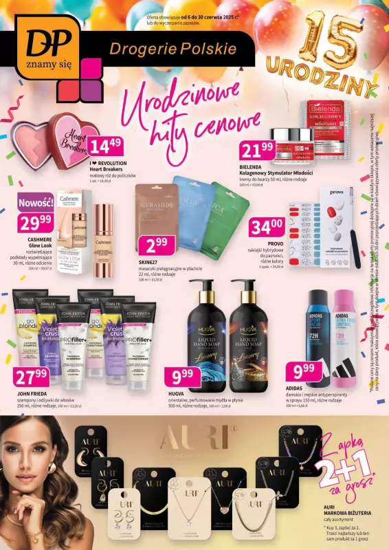 Drogerie Polskie - gazetka promocyjna Gazetka  do poniedziałku 30.06