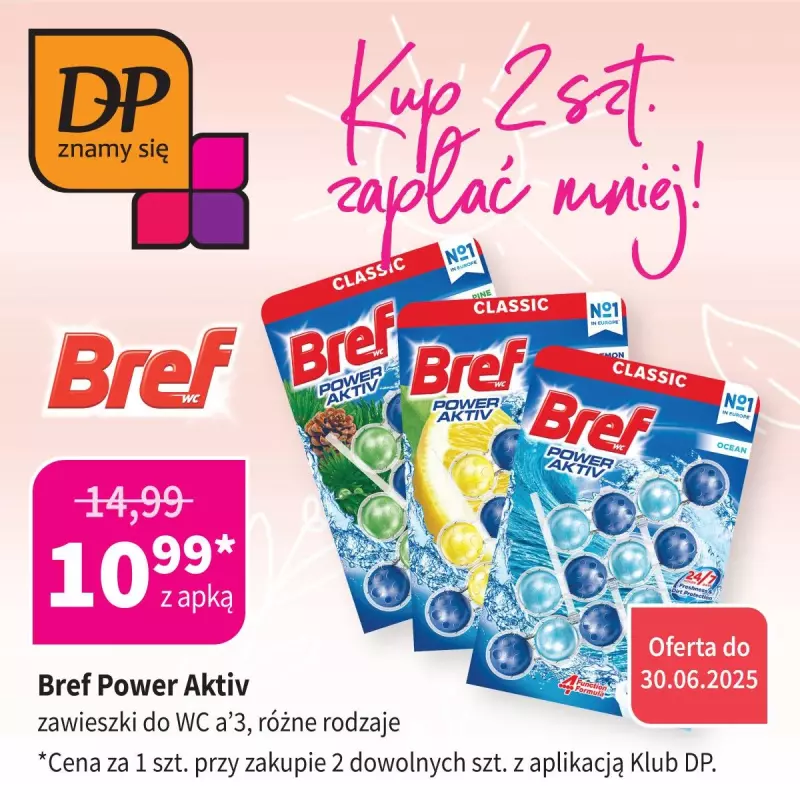 Drogerie Polskie - gazetka promocyjna Promocje Klub DP od niedzieli 15.06 do poniedziałku 30.06
