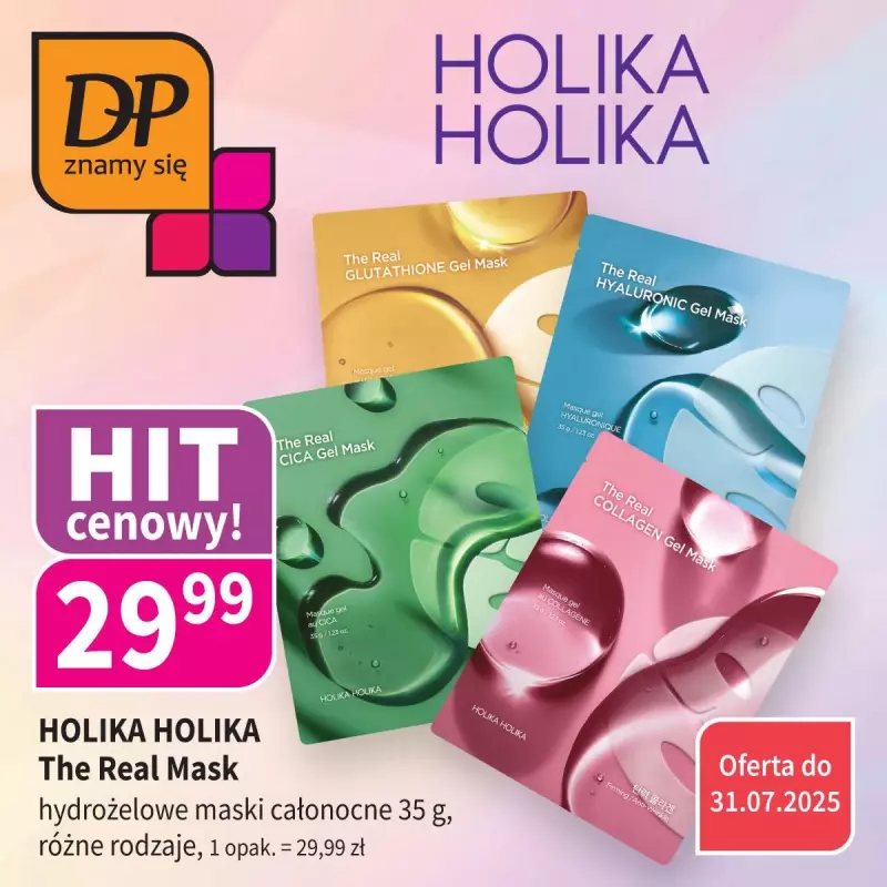 Drogerie Polskie - gazetka promocyjna Promocje Klub DP od poniedziałku 14.07 do czwartku 31.07