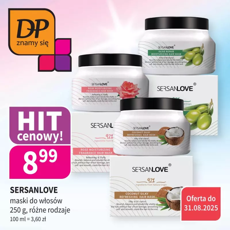 Drogerie Polskie - gazetka promocyjna Promocje Klub DP od niedzieli 24.08 do niedzieli 31.08