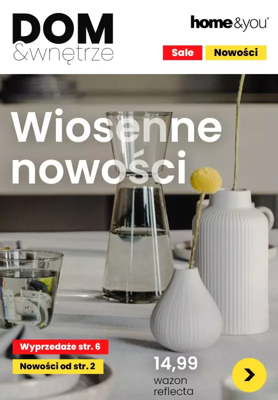 home&you - gazetka promocyjna Dom i Wnętrze I Wiosenne nowości od piątku 29.03 do czwartku 04.04