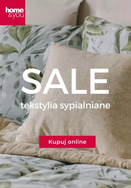 home&you - gazetka promocyjna SALE: tekstylia sypialniane od piątku 05.04 do środy 10.04