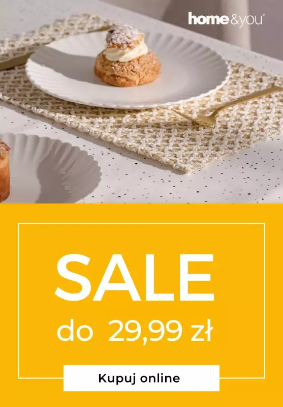 home&you - gazetka promocyjna SALE do 29,99 zł od poniedziałku 15.07 do niedzieli 21.07