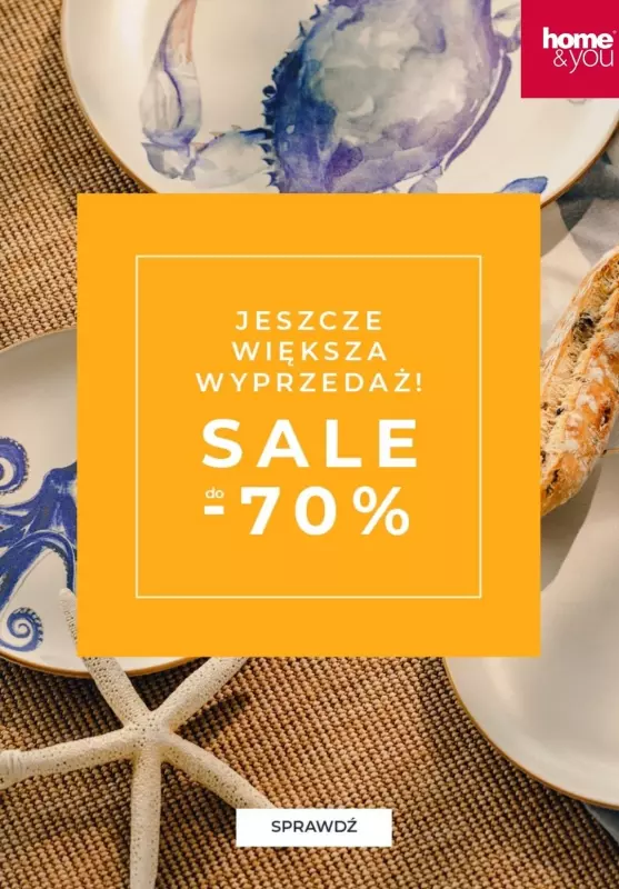 home&you - gazetka promocyjna SALE do -70% od czwartku 25.07 do niedzieli 04.08