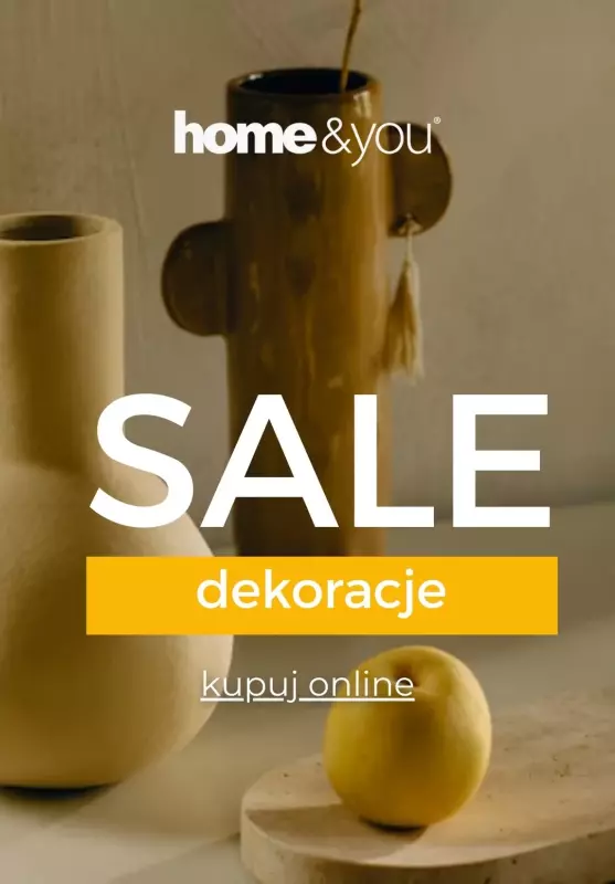 home&you - gazetka promocyjna SALE: dekoracje od czwartku 22.08 do czwartku 29.08