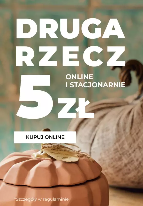 home&you - gazetka promocyjna DRUGA RZECZ za 5 zł od czwartku 19.09 do poniedziałku 23.09