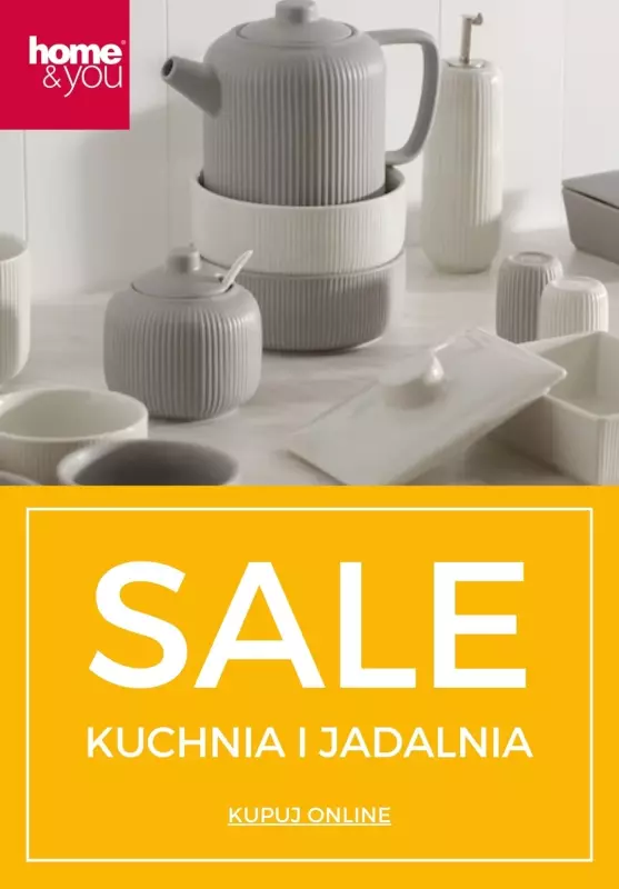 home&you - gazetka promocyjna SALE: kuchnia i jadalnia od czwartku 17.10 do środy 23.10