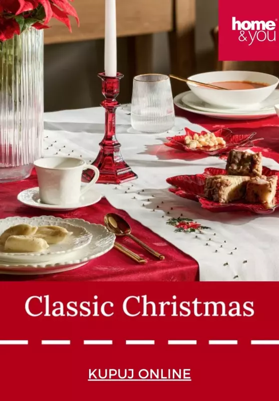 home&you - gazetka promocyjna Kolekcja Classic Christmas od poniedziałku 21.10 do środy 30.10