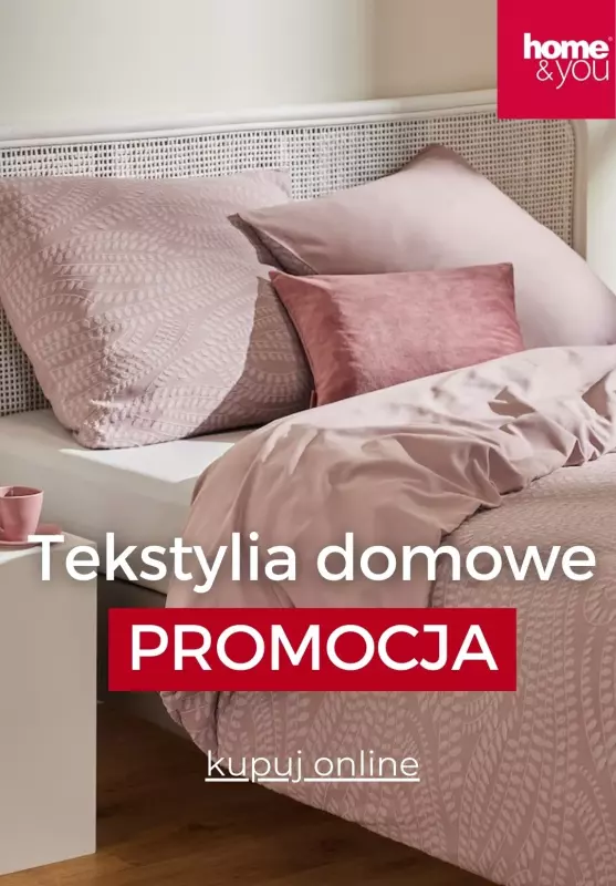 home&you - gazetka promocyjna Tekstylia domowe PROMOCJA -90% na drugą rzecz od piątku 25.10 do wtorku 29.10