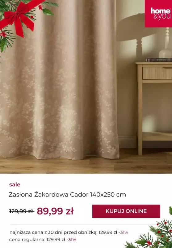 home&you - gazetka promocyjna Sale do -50% - jeszcze więcej produktów! od poniedziałku 23.12 do wtorku 31.12 - strona 2