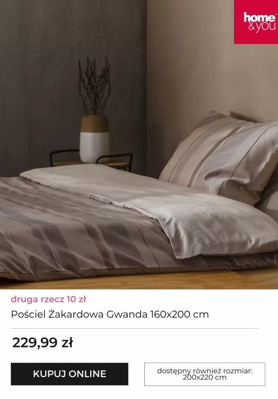 home&you - gazetka promocyjna Druga rzecz za 10 zł! - pościele od piątku 24.01 do wtorku 28.01 - strona 4