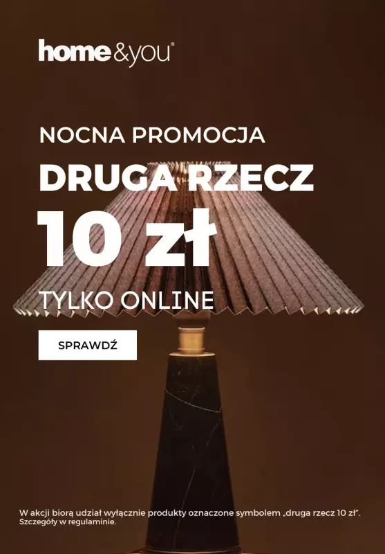 home&you - gazetka promocyjna Druga rzecz za 10 zł! od środy 05.02 do czwartku 06.02