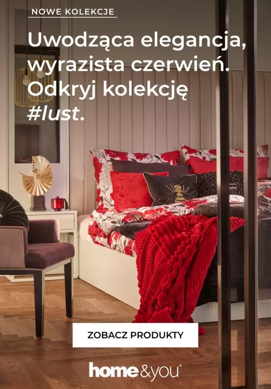 home&you - gazetka promocyjna Wyrazista czerwień - kolekcja #lust od poniedziałku 10.02 do niedzieli 23.02