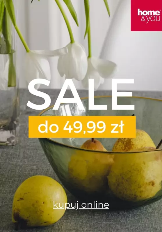 home&you - gazetka promocyjna SALE do 49,99 zł od wtorku 11.02 do poniedziałku 17.02