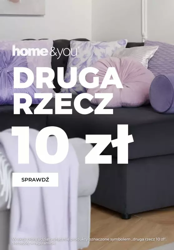 home&you - gazetka promocyjna Druga rzecz 10 zł od soboty 15.02 do wtorku 18.02