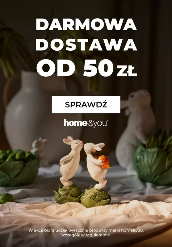 home&you - gazetka promocyjna Darmowa dostawa od 50 zł od środy 12.03 do piątku 14.03