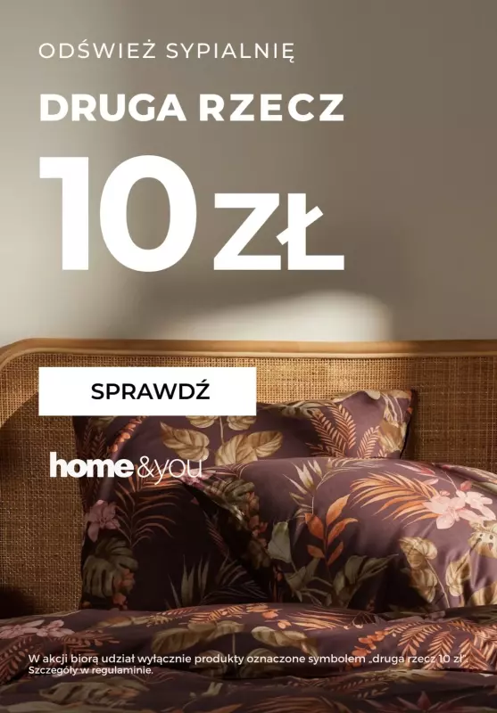 home&you - gazetka promocyjna Druga rzecz za 10 zł! od soboty 15.03 do poniedziałku 17.03