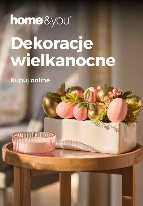 home&you - gazetka promocyjna Dekoracje wielkanocne od środy 19.03 do środy 26.03