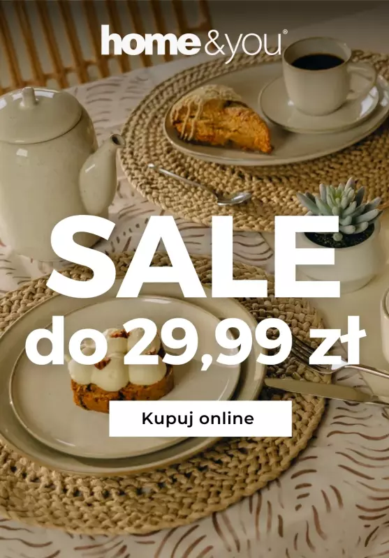 home&you - gazetka promocyjna SALE do 29,99 zł od wtorku 25.03 do wtorku 01.04