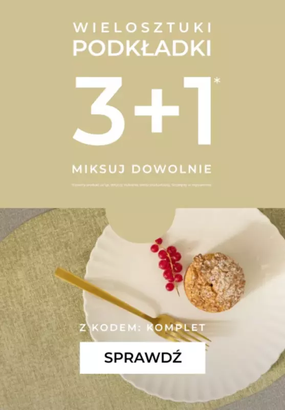 home&you - gazetka promocyjna Podkładki 3+1 za 1 gr  