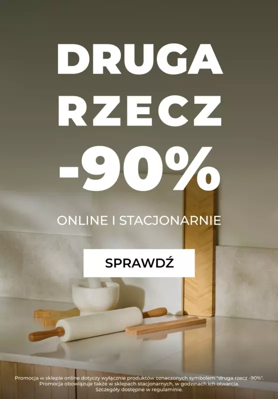 home&you - gazetka promocyjna Druga rzecz -90% od poniedziałku 12.05 do wtorku 13.05