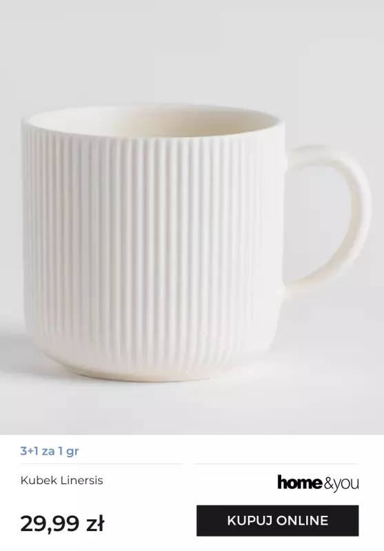 home&you - gazetka promocyjna Kubki i filiżanki 3+1 za 1 gr   - strona 2
