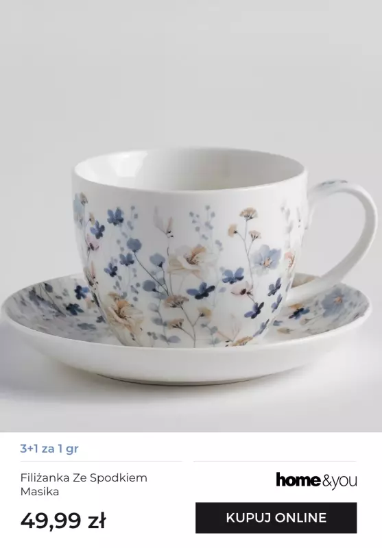 home&you - gazetka promocyjna Kubki i filiżanki 3+1 za 1 gr   - strona 3