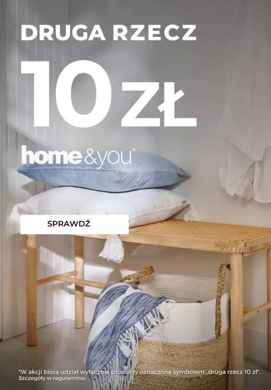 home&you - gazetka promocyjna Druga rzecz za 10 zł! od soboty 14.06 do wtorku 17.06