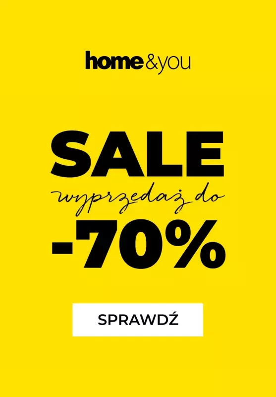 home&you - gazetka promocyjna SALE do -70%  