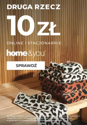 home&you - gazetka promocyjna Druga rzecz za 10 zł! od piątku 04.07 do wtorku 08.07
