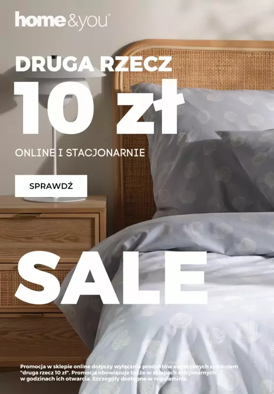 home&you - gazetka promocyjna Produkty na WYPRZEDAŻY - druga rzecz za 10 zł  