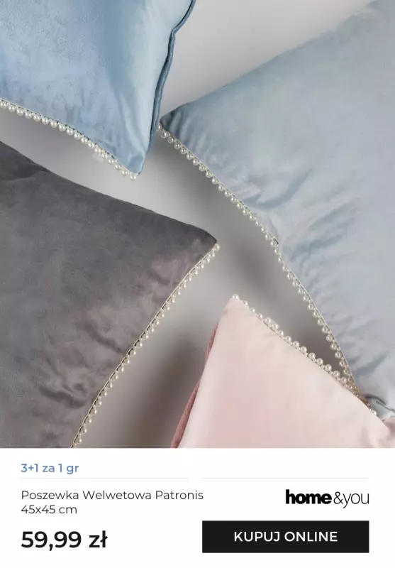 home&you - gazetka promocyjna Poszewki 3+1 za 1 gr   - strona 3