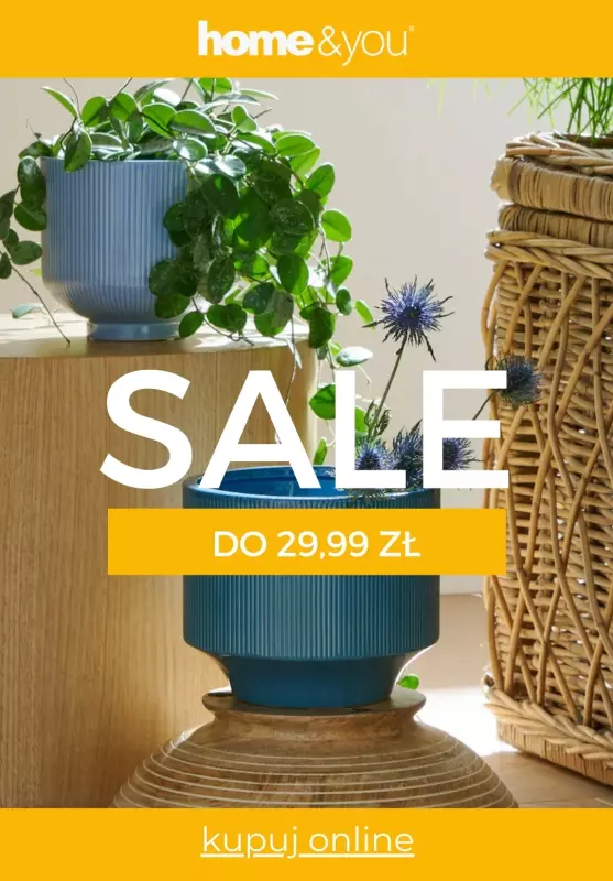 home&you - gazetka promocyjna SALE do 29,99 zł od środy 09.07 do wtorku 15.07