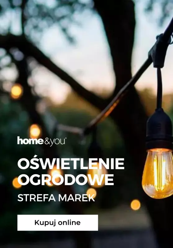 home&you - gazetka promocyjna Oświetlenie ogrodowe - strefa marek  