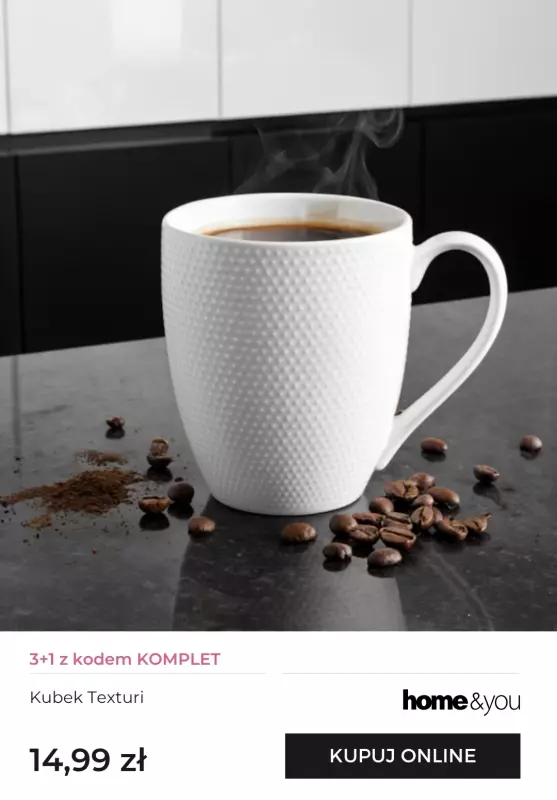 home&you - gazetka promocyjna Kubki i filiżanki 3+1 za 1 gr   - strona 2
