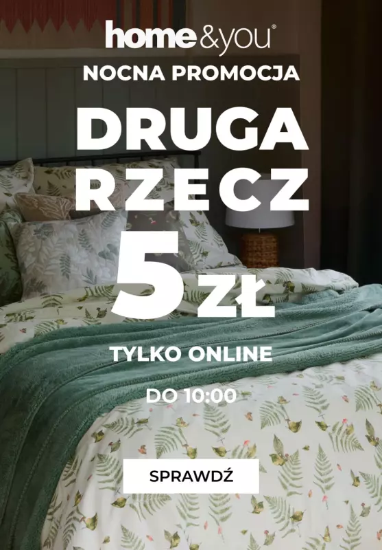 home&you - gazetka promocyjna Druga rzecz za 5 zł! od czwartku 11.09 do czwartku 11.09