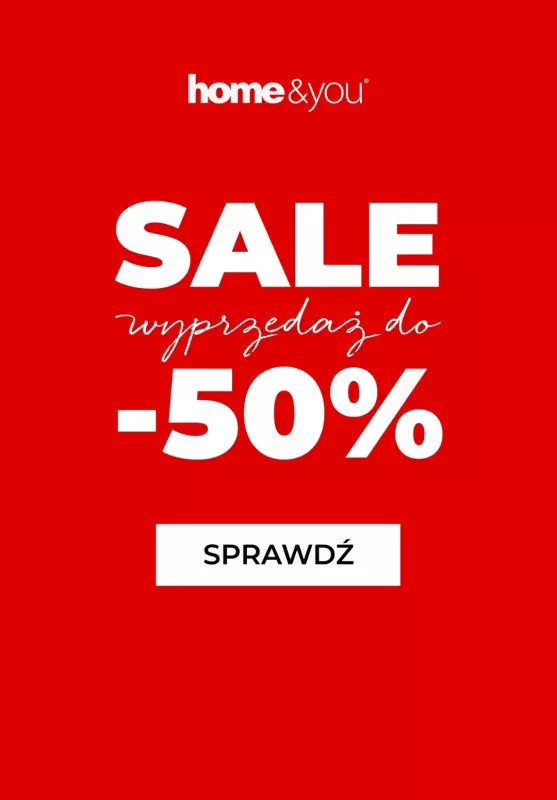 home&you - gazetka promocyjna Jesienna wyprzedaż ruszyła! SALE nawet do -50% od wtorku 23.09 do wtorku 30.09