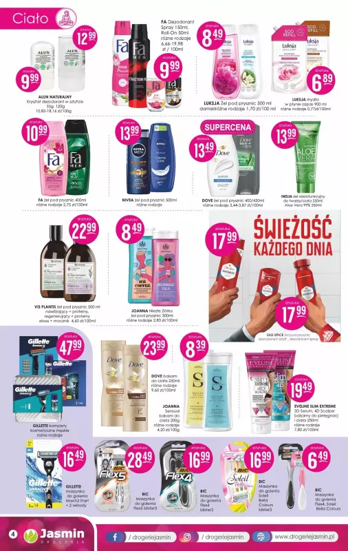 Drogerie Jasmin - gazetka promocyjna Gazetka od poniedziałku 10.06 do niedzieli 30.06 - strona 4