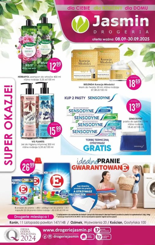 Drogerie Jasmin - gazetka promocyjna Gazetka od środy 08.10 do czwartku 30.10