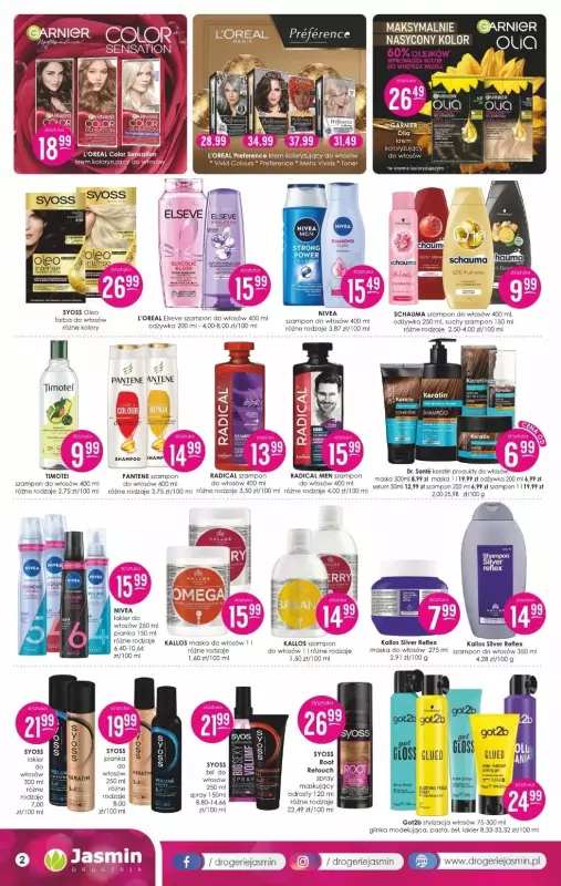 Drogerie Jasmin - gazetka promocyjna Gazetka od środy 08.10 do czwartku 30.10 - strona 2