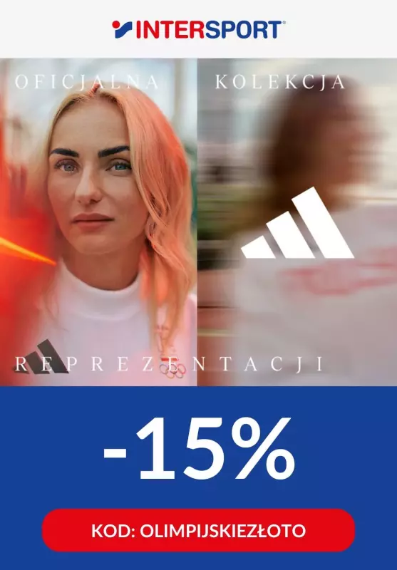 Intersport - gazetka promocyjna -15% z kodem na kolekcję olimpijską Adidas od środy 07.08 