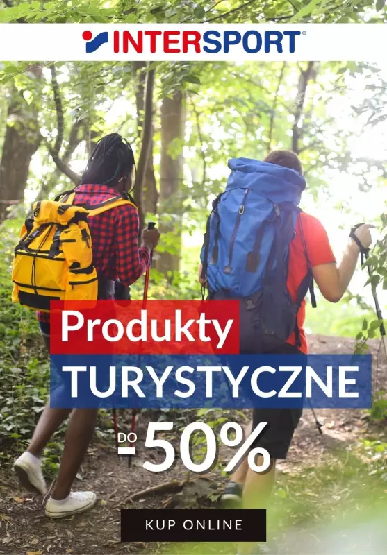 Intersport - gazetka promocyjna Turystyka - do -50% na wybrane produkty od piątku 13.06 do środy 25.06