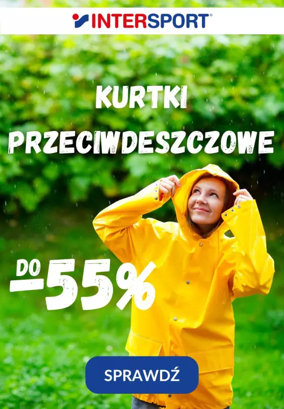 Intersport - gazetka promocyjna Kurtki przeciwdeszczowe nawet 55% taniej od czwartku 17.07 do środy 23.07
