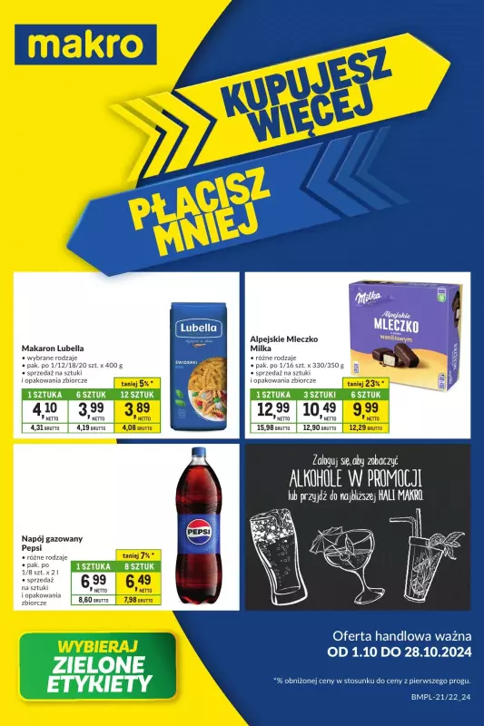 Makro - gazetka promocyjna Kupujesz więcej płacisz mniej od wtorku 01.10 do poniedziałku 28.10