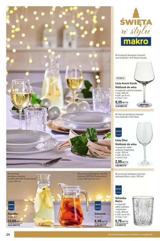 Makro - gazetka promocyjna Święta w stylu MAKRO od soboty 02.11 do wtorku 24.12 - strona 24