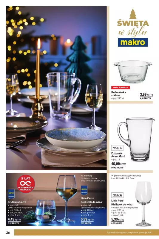 Makro - gazetka promocyjna Święta w stylu MAKRO od soboty 02.11 do wtorku 24.12 - strona 26